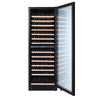 Pevino Noble 141 flasker - 2 zoner - Sort glasfront