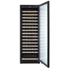 Pevino Noble 148 flasker - 1 zone - Sort glasfront